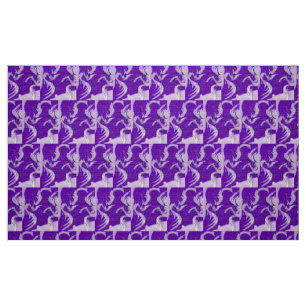 Tissu Deux Dragons, Trois Soleils