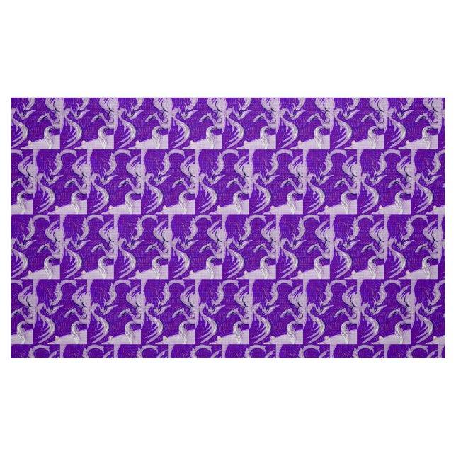 Tissu Deux Dragons, Trois Soleils (Fat Quarter)