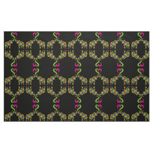 Tissu Deux éléphants amoureux