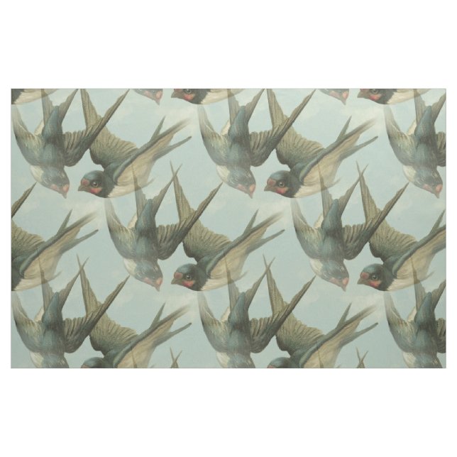 Tissu Deux tissus Vintage Swallow (Fat Quarter)