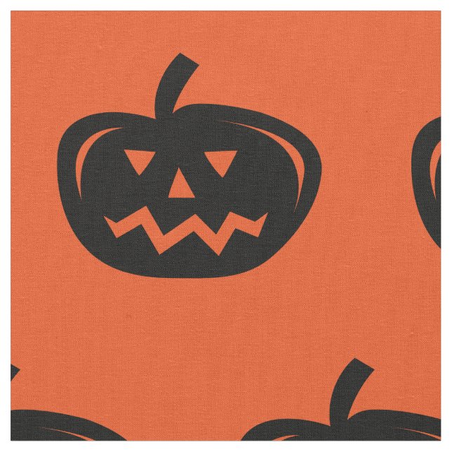 Tissu d'Halloween à l'empreinte citrouille de la t (Fermer)