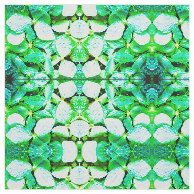 Tissu d'hortensia vert (Échantillon)
