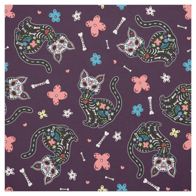 Tissu Dia de los Gatos (Échantillon)