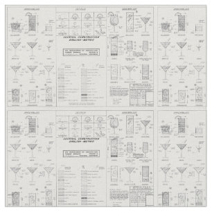 Tissu Diagramme de construction de cocktail/USDA