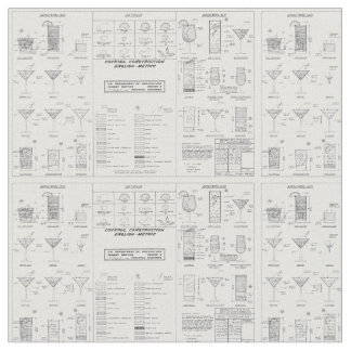 Tissu Diagramme de construction de cocktail/USDA
