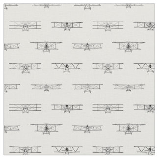 Tissu Diagrammes d'avion anciens rétro-anciens avions