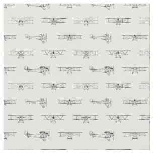 Tissu Diagrammes d'avion Avion Vintage Motif