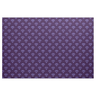 Tissu Diamant - Bleu pastel sur violet profond