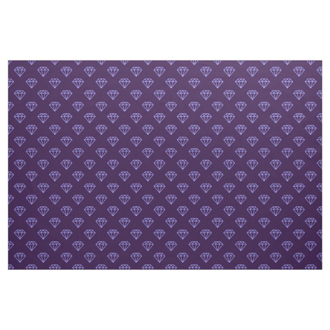 Tissu Diamant - Bleu pastel sur violet profond (Yard)