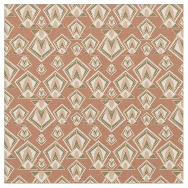 Tissu Diamant moderne du milieu du siècle rétro (Fermer)