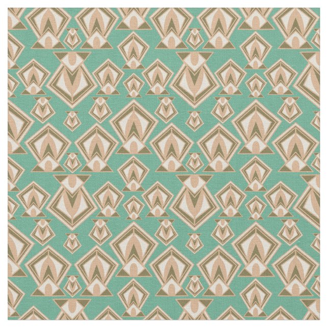 Tissu Diamant moderne du milieu du siècle rétro (Fermer)
