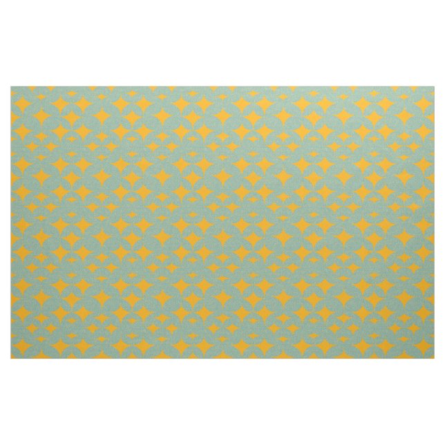 Tissu Diamant Turquoise Moderne Du Milieu Du Siècle  (Fat Quarter)