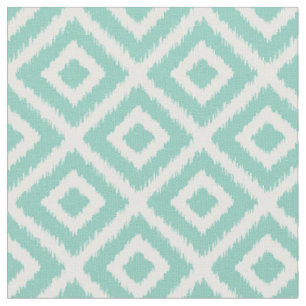 Tissu Diamants Aqua Ikat