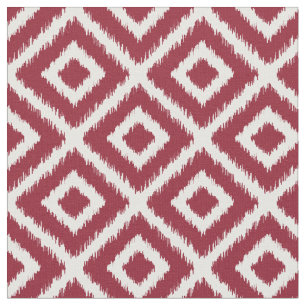 Tissu Diamants Crimson Ikat