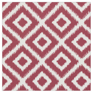 Tissu Diamants Crimson Ikat