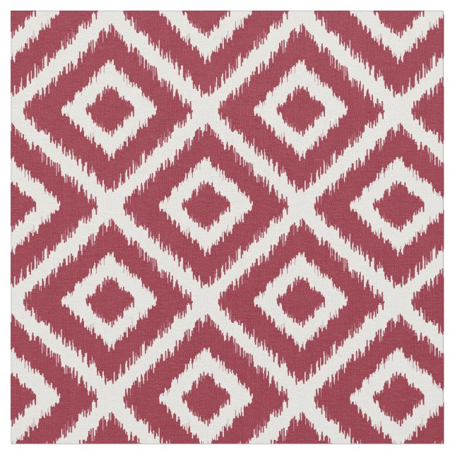 Tissu Diamants Crimson Ikat (Fermer)