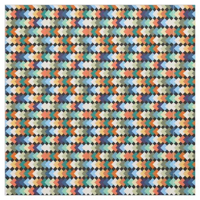Tissu Diamants de couleur claire (Échantillon)