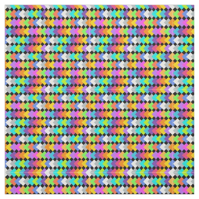 Tissu Diamants de néon (Échantillon)