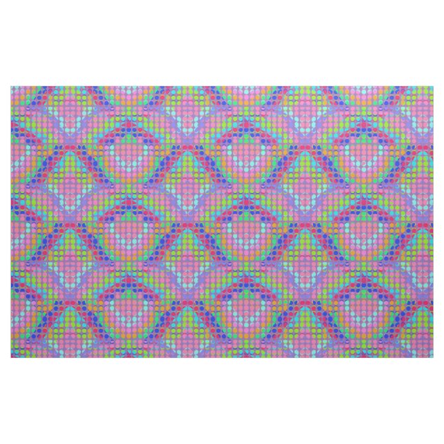 Tissu diamants de Thunder_Cove pois multicolores (Fat Quarter)