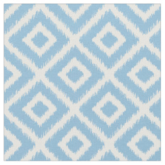 Tissu Diamants d'Ikat bleu ciel