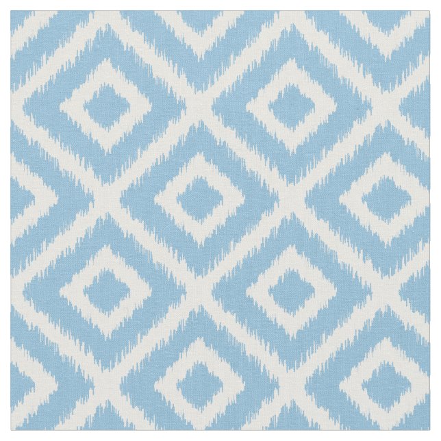 Tissu Diamants d'Ikat bleu ciel (Fermer)