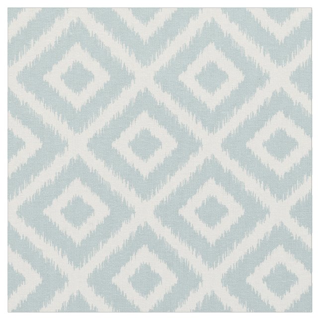 Tissu Diamants d'ikat bleu nuage (Fermer)