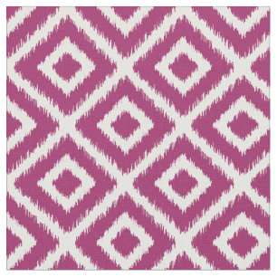 Tissu Diamants d'Ikat pourpres Berry