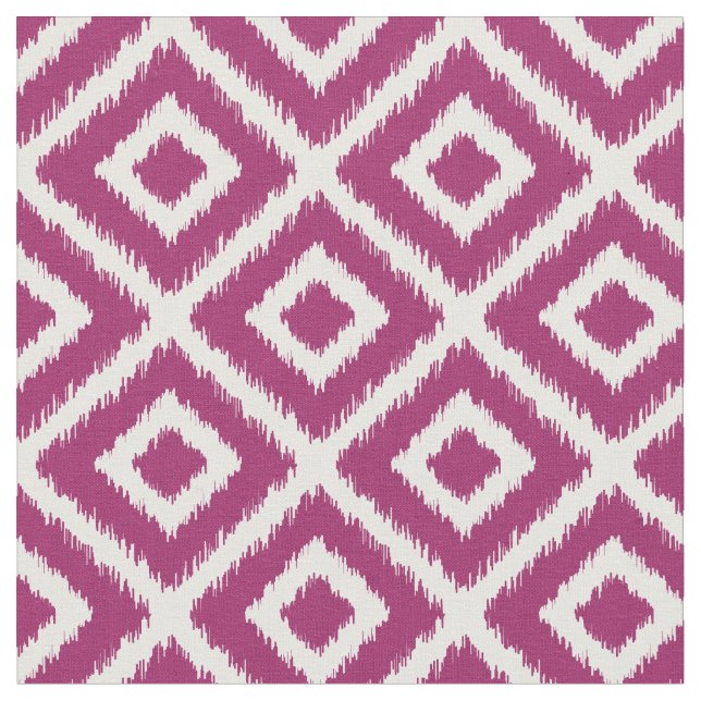 Tissu Diamants d'Ikat pourpres Berry (Fermer)