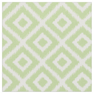 Tissu Diamants d'ikat vert de la menthe