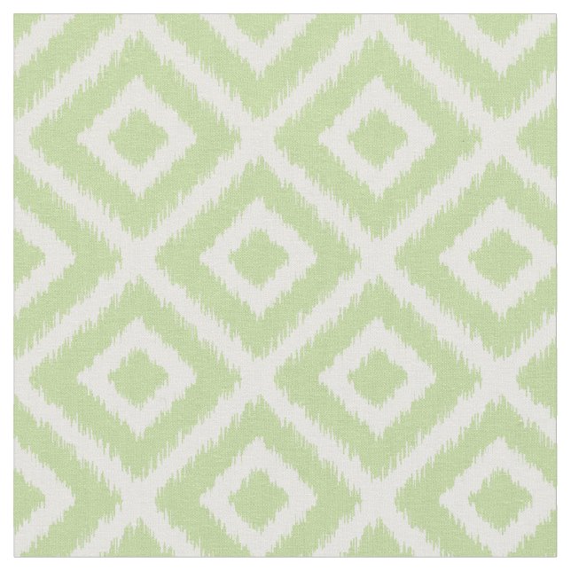 Tissu Diamants d'ikat vert de la menthe (Fermer)