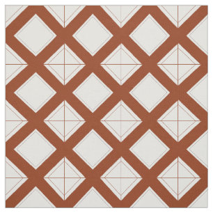 Tissu - Diamants en treillis en Brown