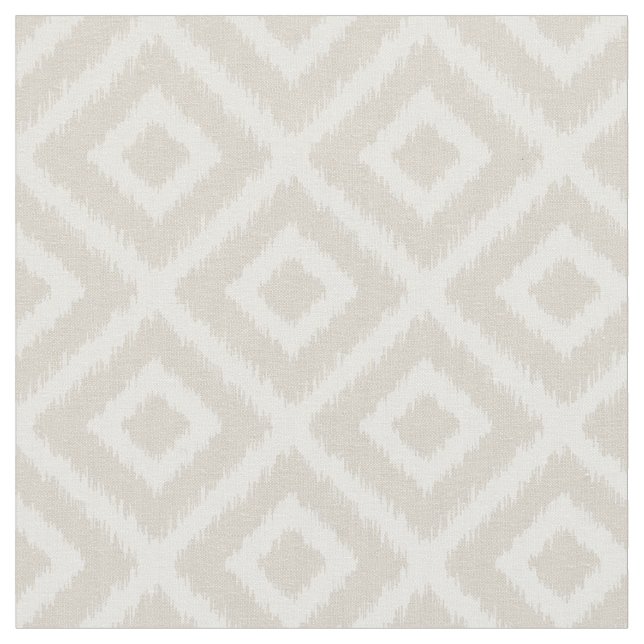 Tissu Diamants Ikat Beige Lin (Fermer)