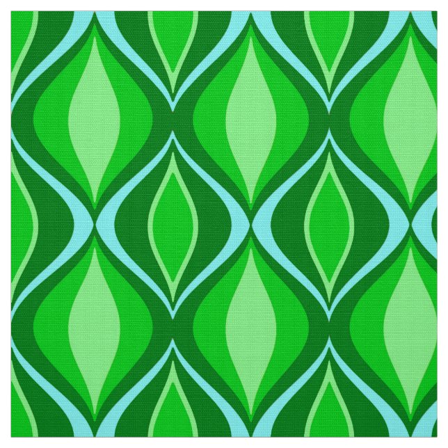 Tissu Diamants modernes de la moitié du siècle, vert (Échantillon)