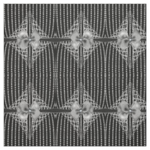 Tissu Diamond Bows Élégant Goth Motif Fabric