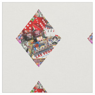 Tissu Diamond - Las Vegas Jouer Forme de carte