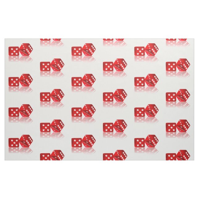 Tissu Dice rouge de Las Vegas (Yard)