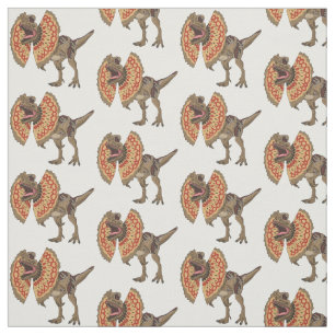 Tissu Dilophosaurus dessin animé