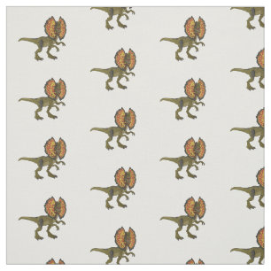 Tissu Dilophosaurus dessin animé