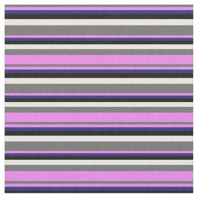 Tissu Dim Grey, Violet, Bleu de minuit, Noir et Blanc (Fermer)