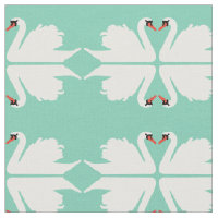Tissu d'image retournée de lac swan