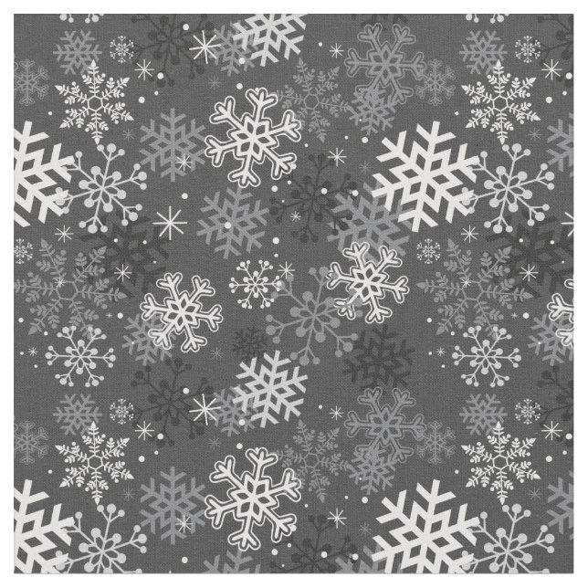 Tissu d'impression de flocon de neige d'amusement, (Fermer)