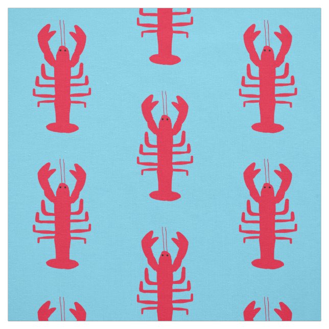 Tissu d'impression de homard (Échantillon)
