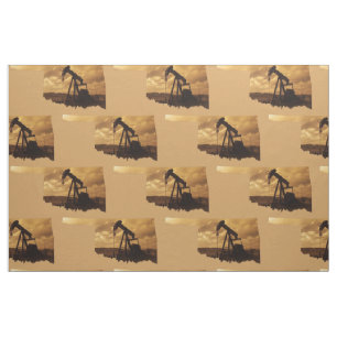 Tissu d'impression de Jack de pompe à huile de