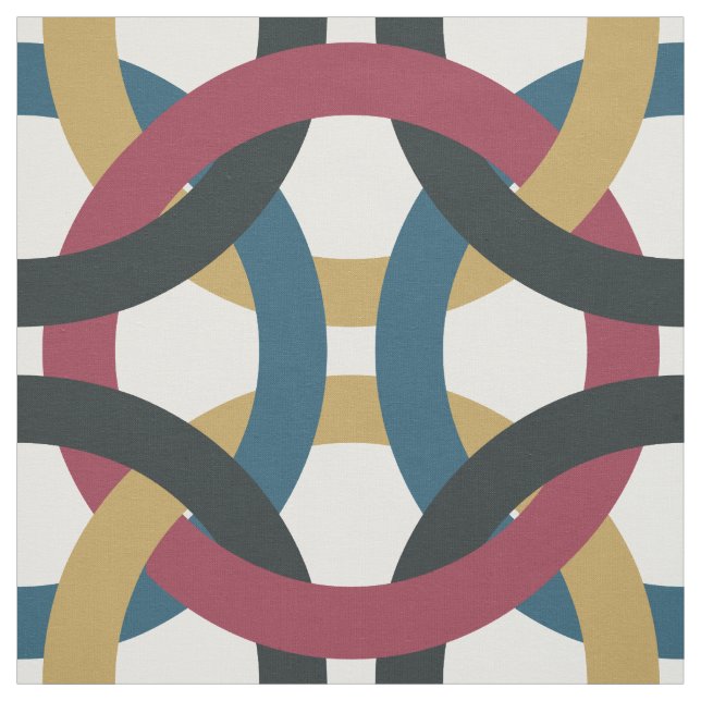 Tissu d'impression des noeuds de cercle rétroactif (Échantillon)