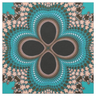 Tissu d'impression géométrique de style marocain