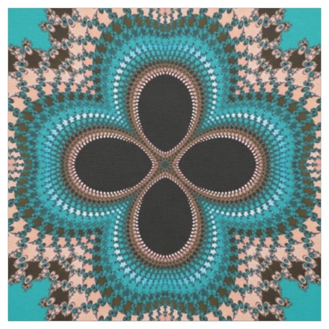 Tissu d'impression géométrique de style marocain (Échantillon)