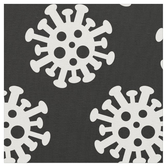 Tissu d'impression motif du virus Covid19 corona (Fermer)