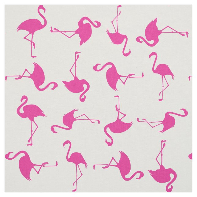 Tissu d'impression Tropical Flamant rose rose (Échantillon)