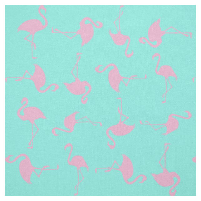 Tissu d'impression Tropical Flamant rose rose (Échantillon)