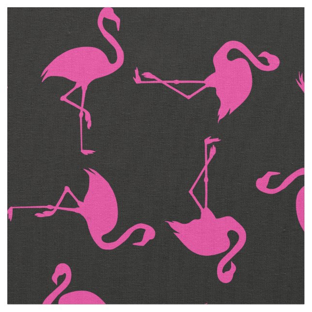 Tissu d'impression Tropical Flamant rose rose (Fermer)